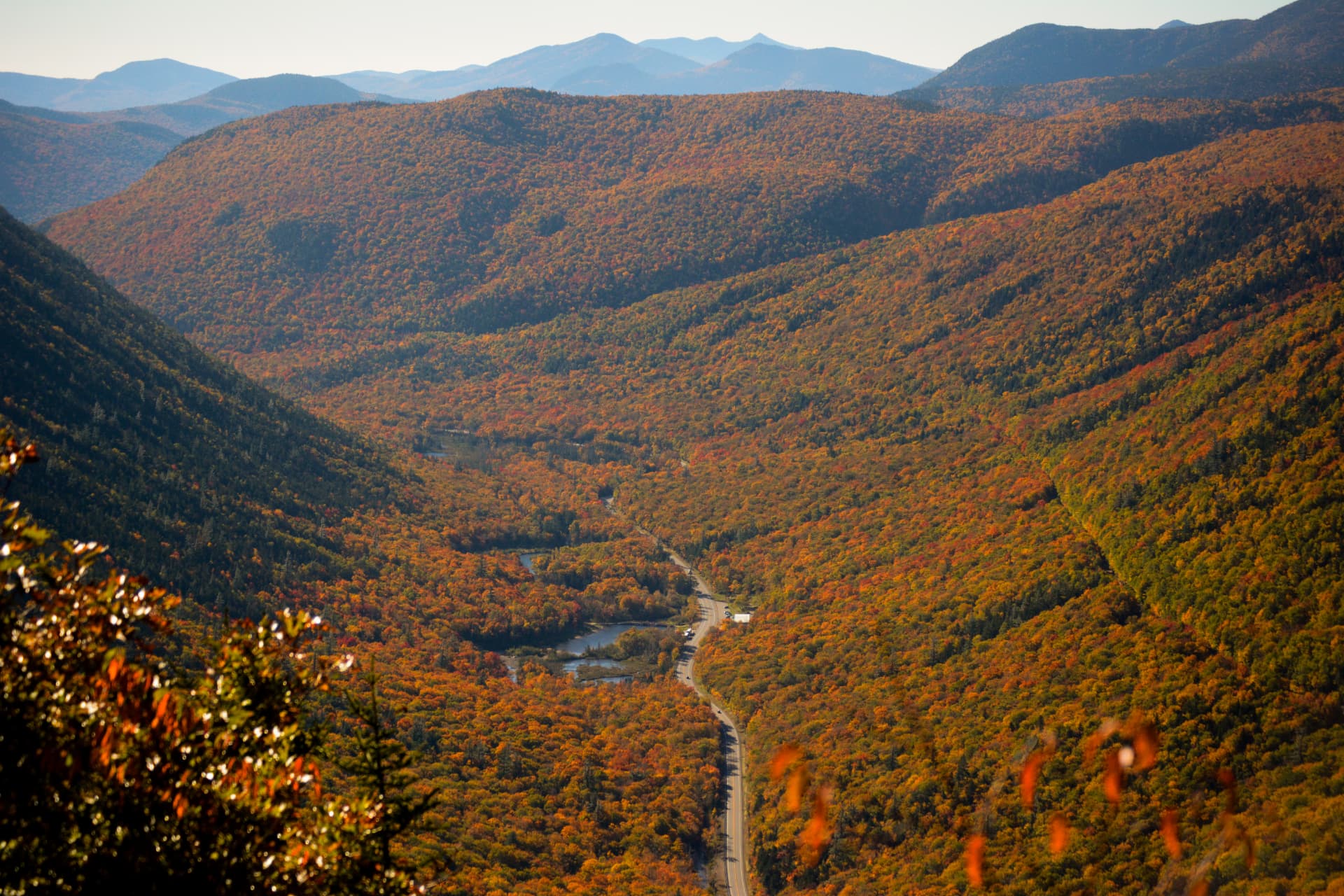 Fall colors across the White Mountains of New Hampshire